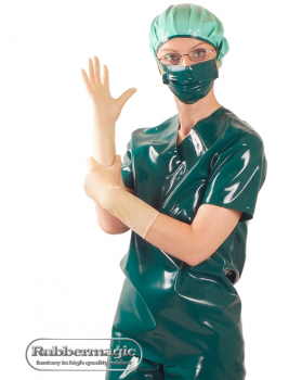 OP smock overall,latex clinic,clinic clothes,Latex surgical mask,medical clothing